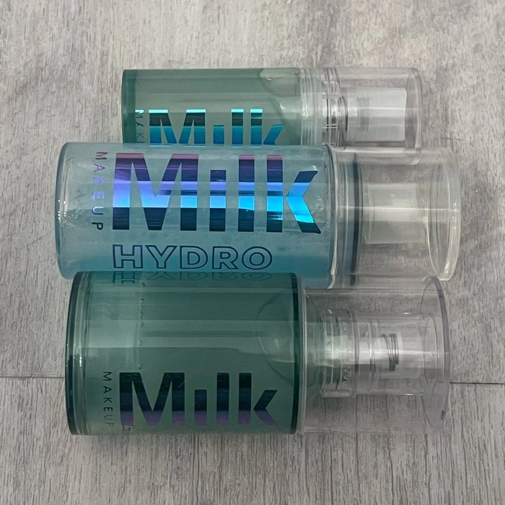 Milk Makeup Hydro Grip Dewy Long-Lasting Setting Spray and primers trio